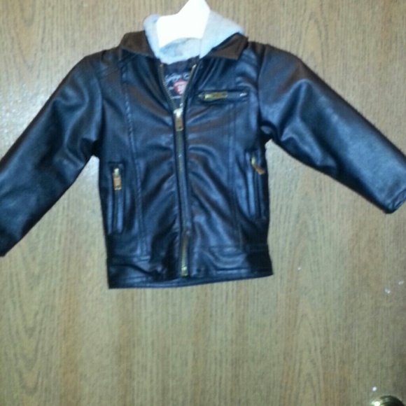 Toddler leather jacket