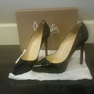 Christian Louboutin Pigalle Plato black patent
