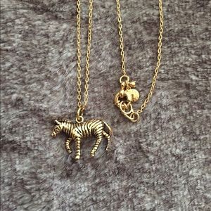 J Crew Zebra Necklace