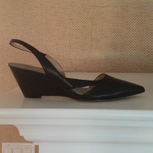 Belle by Sigerson "Wanda" sling back wedge shoe