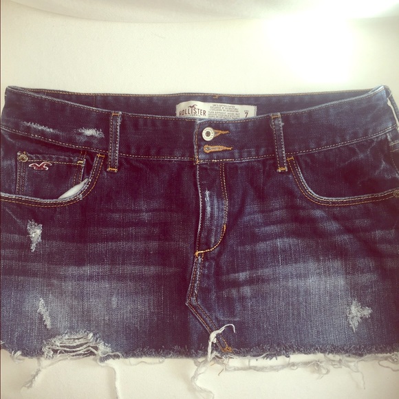Hollister jean skirt