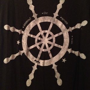 Billabong black t-shirt *Around the seven seas*⚓️