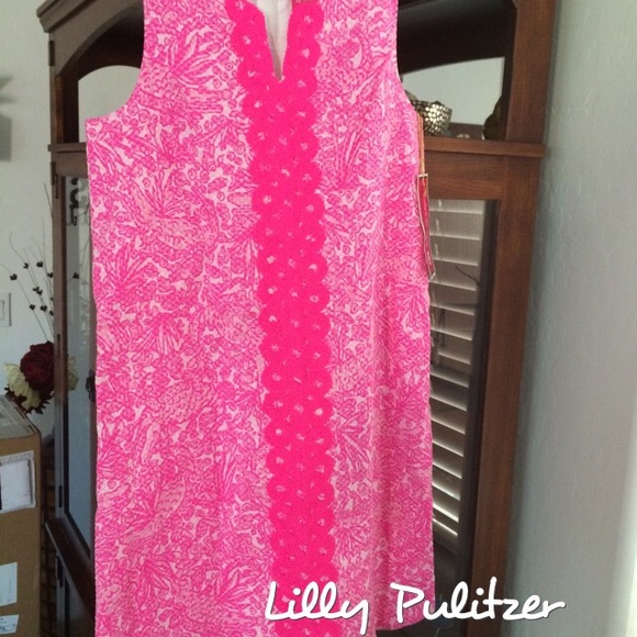 Lilly Pulitzer Shift Dress Girls XL NWT + bonus!
