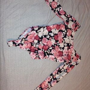 floral leotard top!