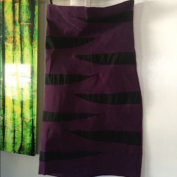 Purple and black tube dress never worn
