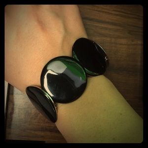 Clunky fun black bracelet