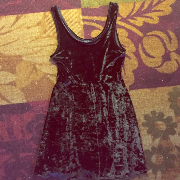 Black velvet topshop dress