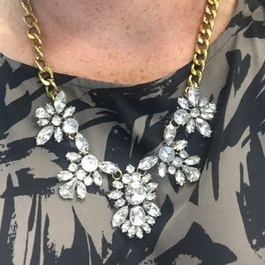 COMING SOON- Gold & Rhinestone Statement necklace