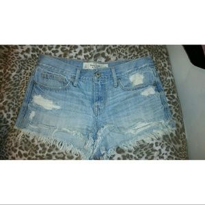 Size 2 abercrombie high wasted shorts!