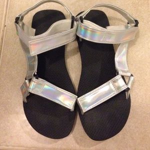 OMIGHTY hologram Velcro sandals