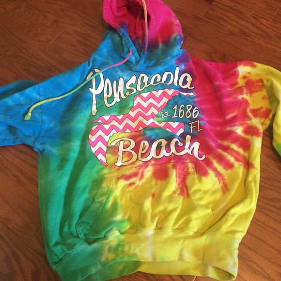 Tie dye Pensacola hoodie