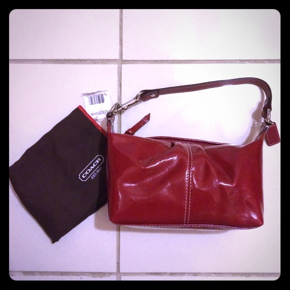 Small red Coach bag