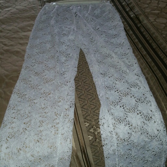 White mesh cover up with elastic band!