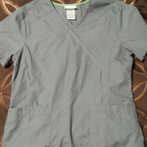 Grey scrub top
