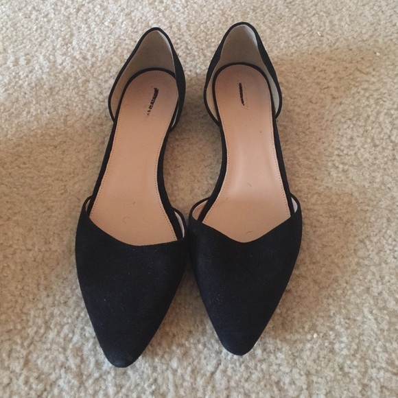J. Crew Suede D'orsay flats sz 10.5