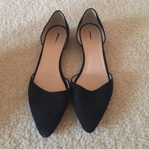 J. Crew Suede D'orsay flats sz 10.5