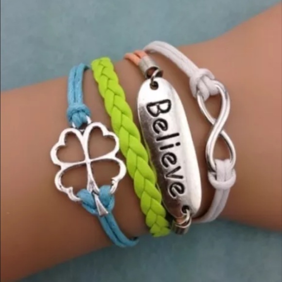Jewelry - ❤️Believe Leather Bracelet❤️