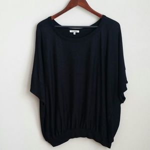 Black Anthropologie poncho sweater