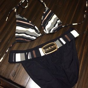 Bebe Logo Swimsuit bikini set