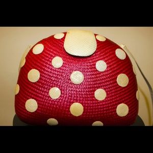 Vintage Mushroom basket weave handbag