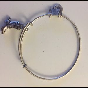 Alex and Ani cowboy boot charm bangle
