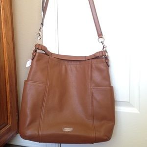 Chestnut leather Coach purse
