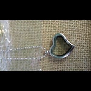 Heart locket necklace