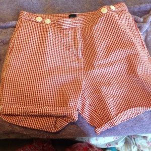 Red checkered shorts!