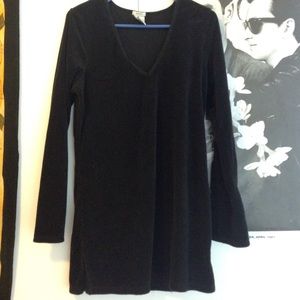Terrycloth black dress