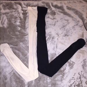 ⛔️reserved⛔️AA black and white pantyhose