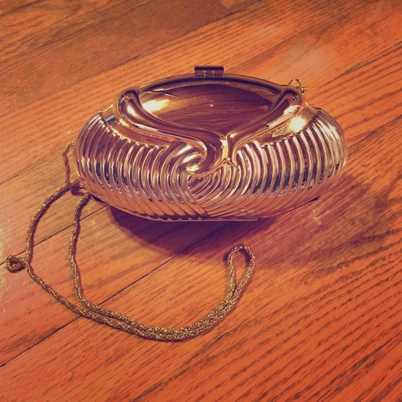 Vintage metal clutch.