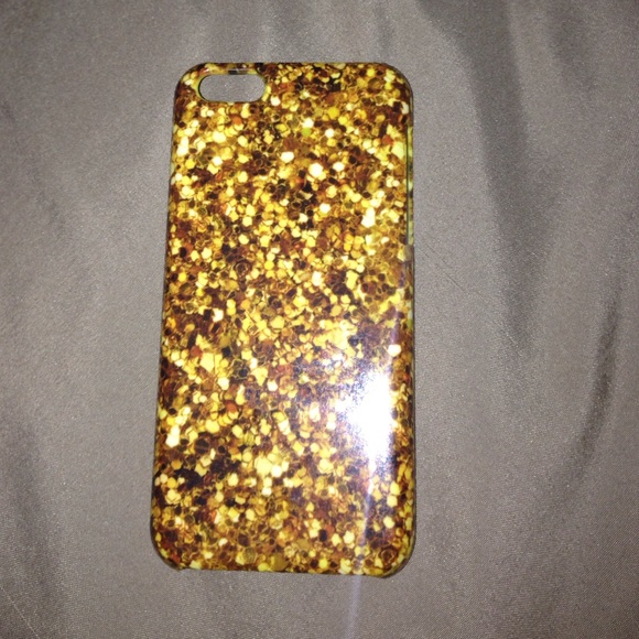 Gold glitter graphic iPhone 5c case