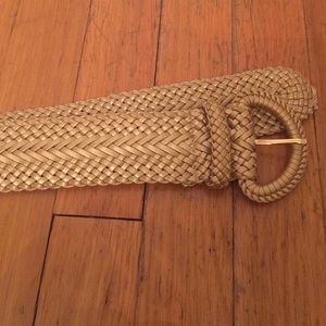 Gold braided belt