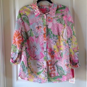 Lilly Pulitzer for target nosy Posey button shirt