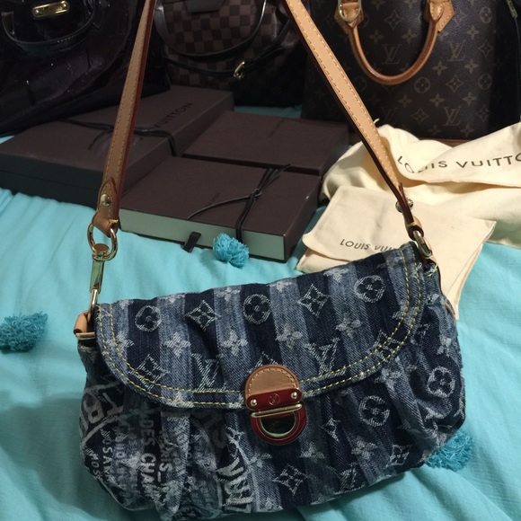 Louis Vuitton Denim Pleaty Raye Limited ❤️SOLD❤️