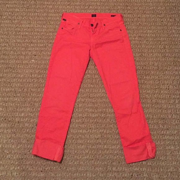 Cute orange cropped pants