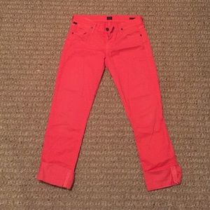 Cute orange cropped pants