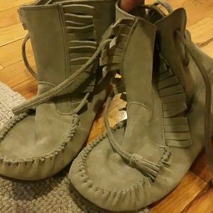 Jcrew moccasins worn once