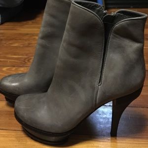 Designer grey boots size 8