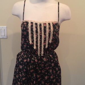 Rose print dress