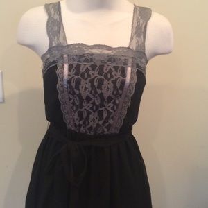 Black and lace dress