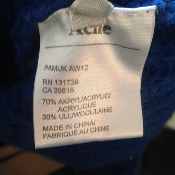 Aqua Blue ACNE knitted sweater oversized - Picture 4 of 4