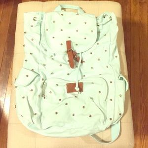 VS PINK Teal Studded Backpack NWOT