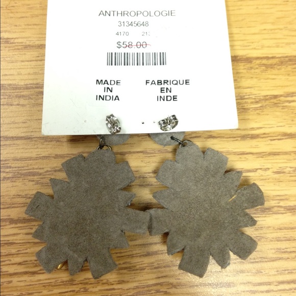 New with tag - Anthropologic Jumbo Floral drops. - Picture 3 of 3