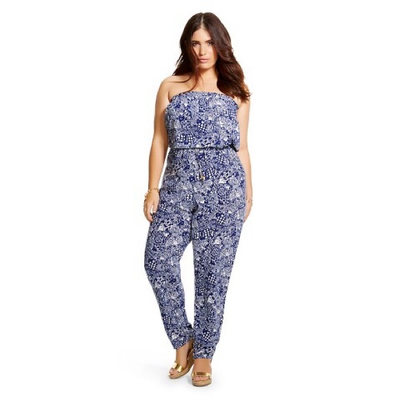 Target strapless jumpsuit Clearance
