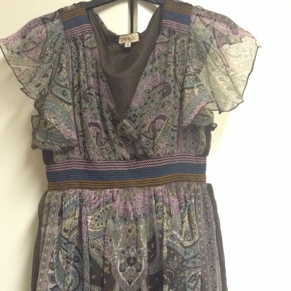 Vintage Dresses & Skirts - BOHEMIAN DRESS