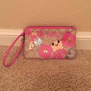 LIMITED EDITION Coach Poppy Wristlet