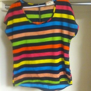 Neon striped shirt