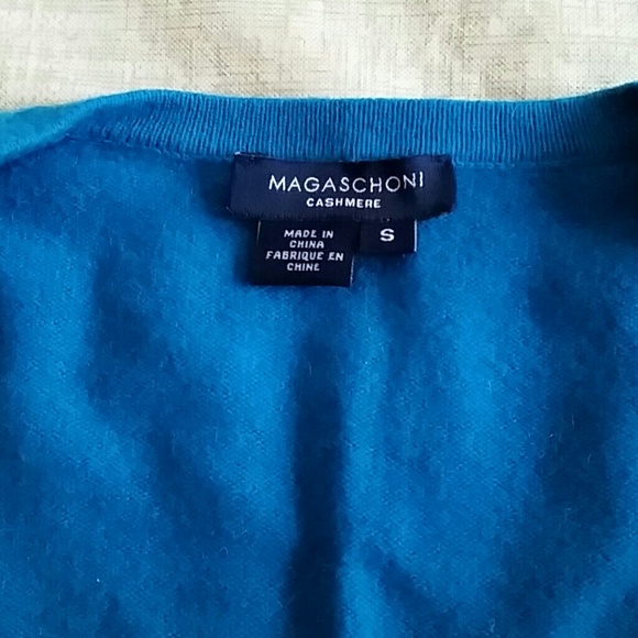Magaschoni Teal cashmere sweater - Picture 3 of 3