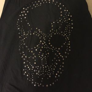 Express rhinestone and lace racer back